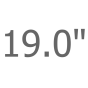 19.0 дюймів